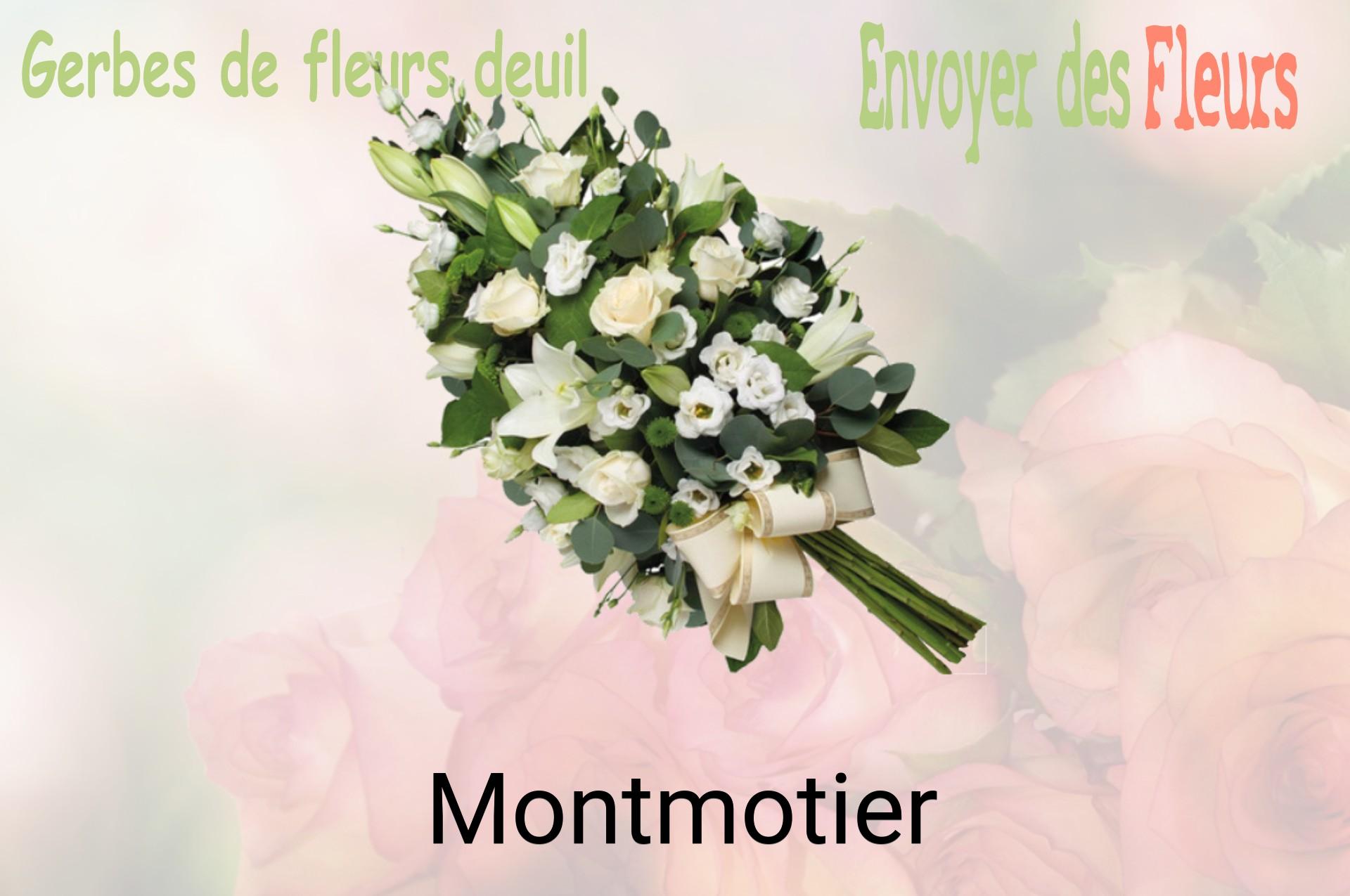 Gerbe de fleurs de deuil livrée à Montmotier